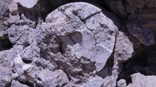 Fuste de columna que se reutilizó en la construcción de la ermita